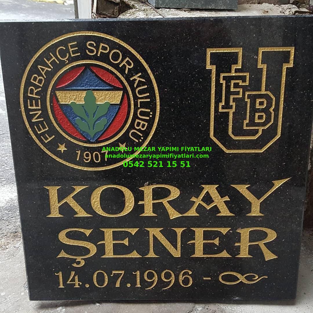 Tek Kişilik Desenli Granit Mezar Baş Taşı Modelleri - Görsel 2