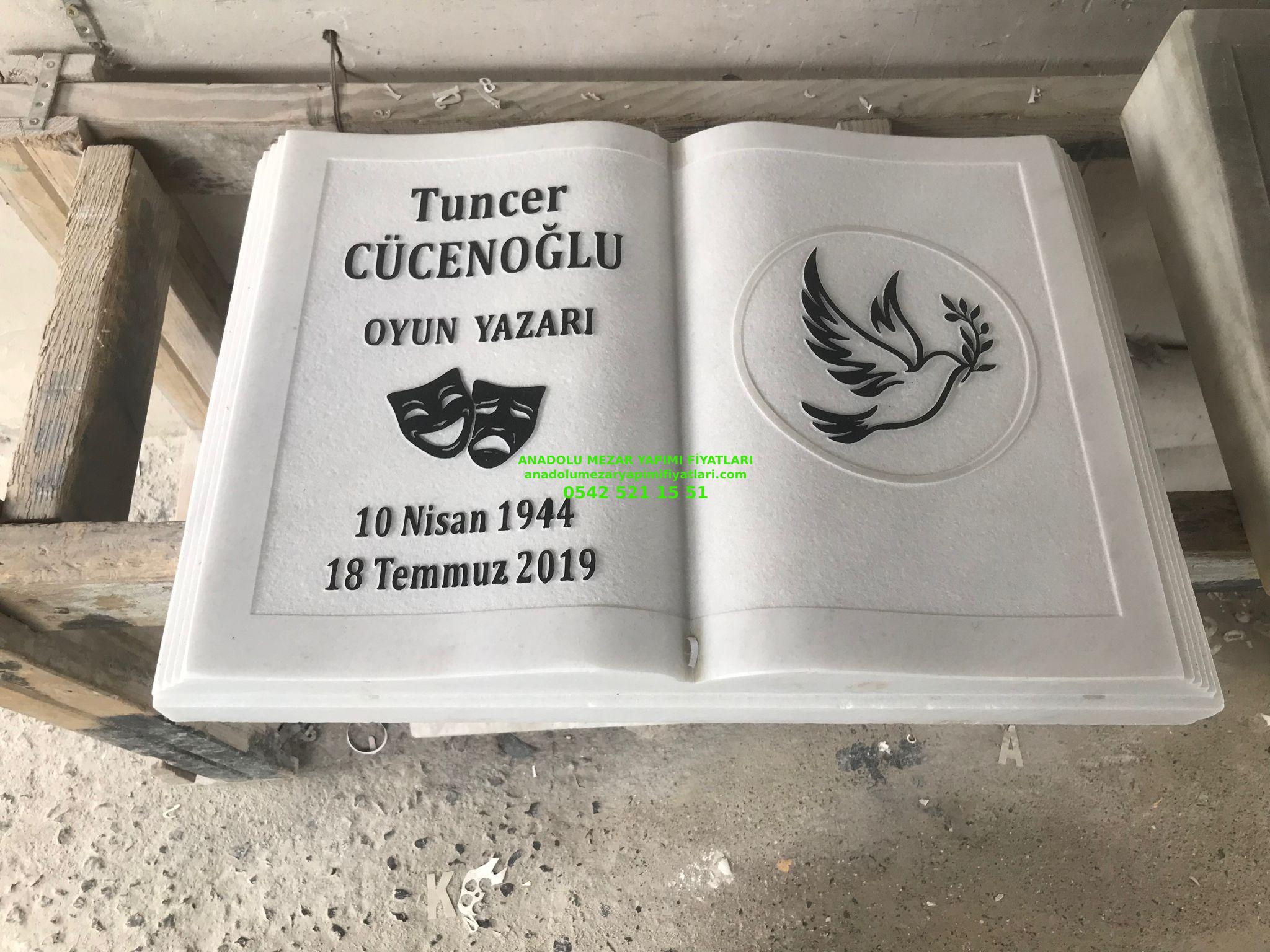 Güvercin İşlemeli Kitabe Mermer Baş Taşı Modelleri