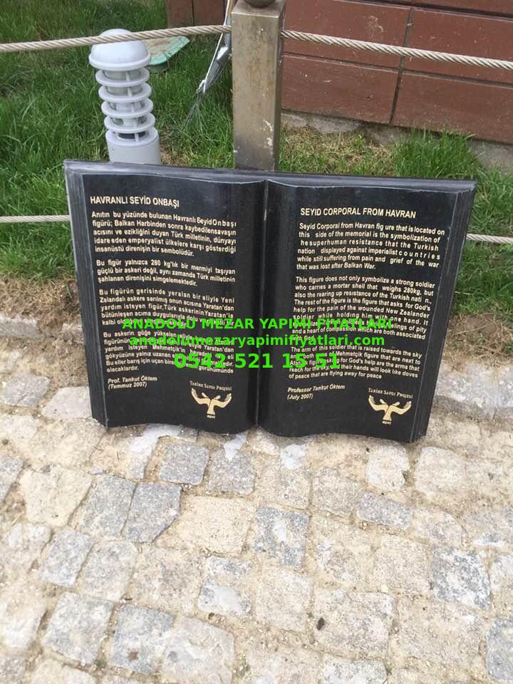 Tek Kişilik Granit Kitabe Mezar Baş Taşı Modelleri
