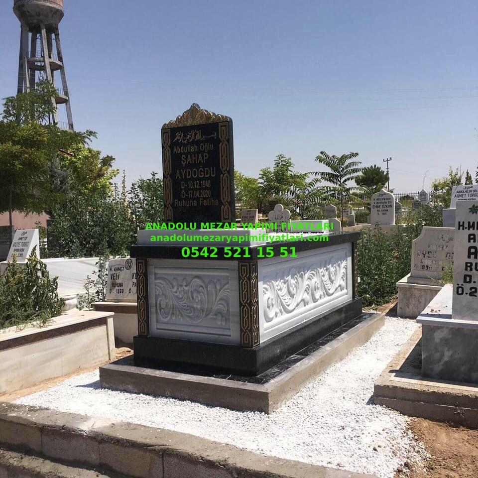 M8 Kabartmalı Mermer -Edirne Granit Mezar Modeli - Görsel 4