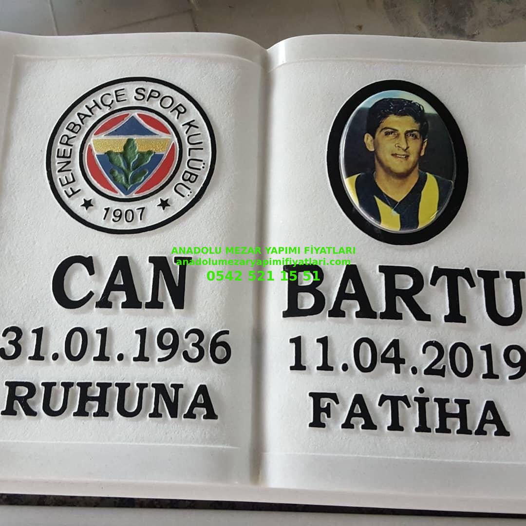 Fenerbahçe Logolo Porselen Resimli Kitabe Mermer Baş Taşı Modelleri