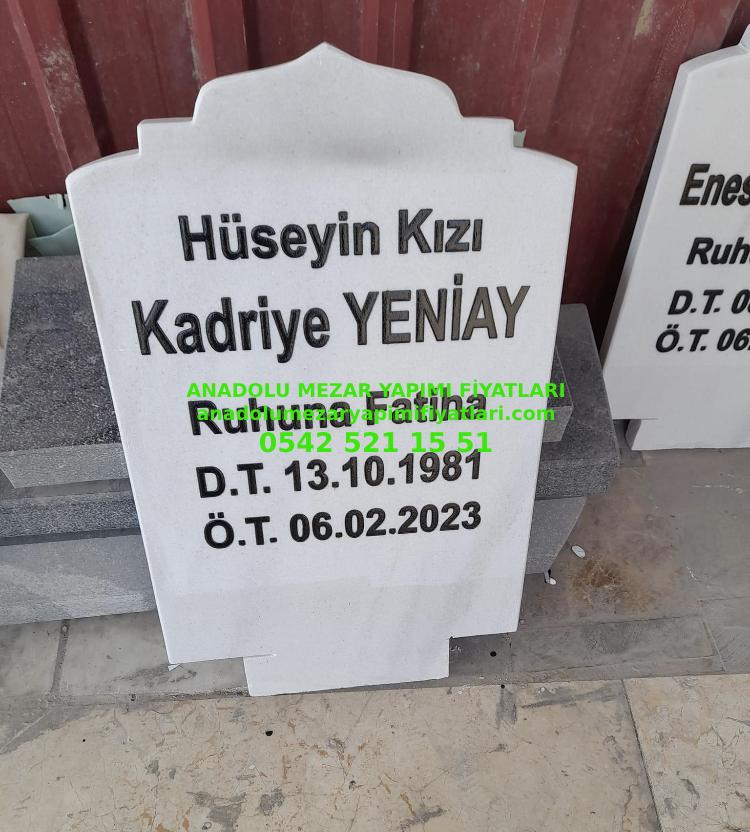 50x60 Mermer Mezar Baş Taşı Modeli - Görsel 5