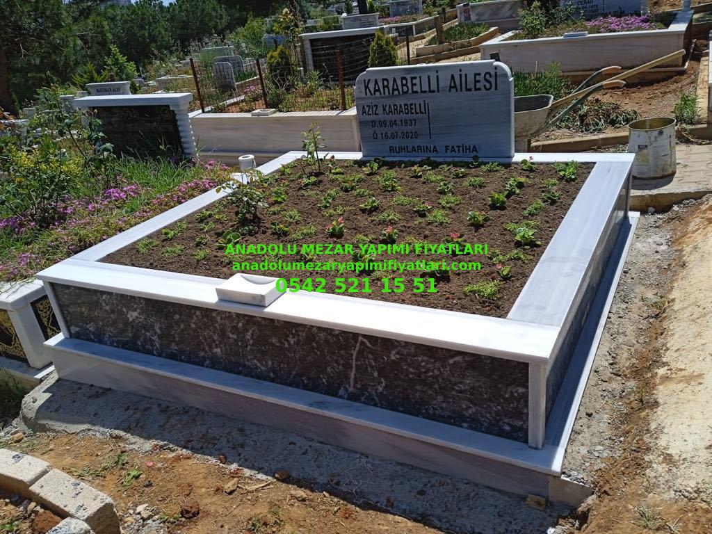 Balıkesir İki Kişilik Uludağ Siyah Mermer Mezar - 1
