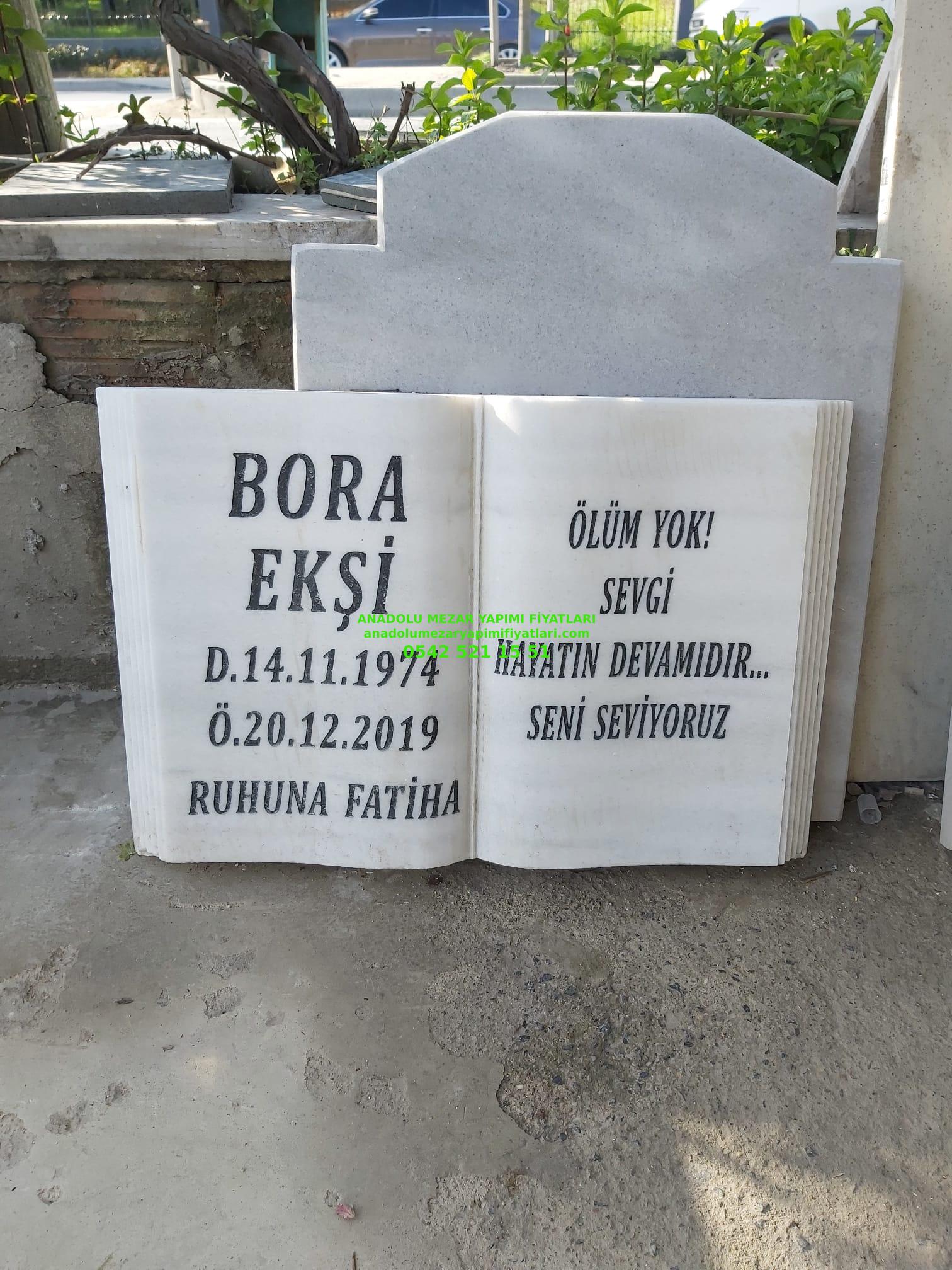 Mermer Kitabe Mezar Baş Taşı Modeli - Görsel 5