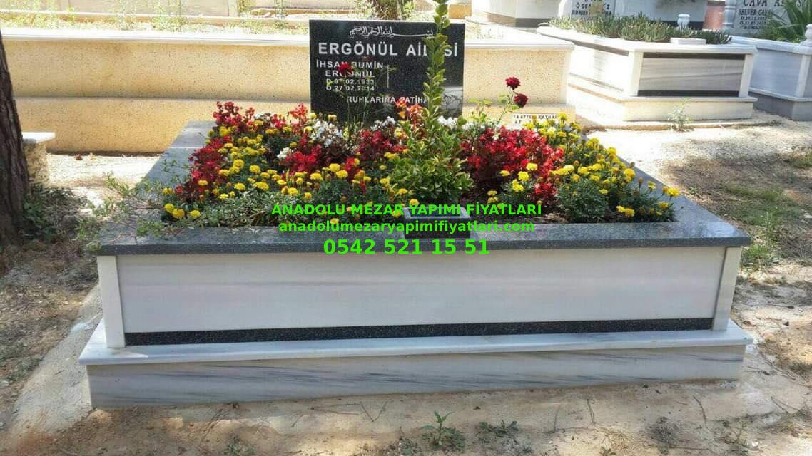 Bursa İki Kişilik Küpeşte Baştaşı Granit Mermer Mezar