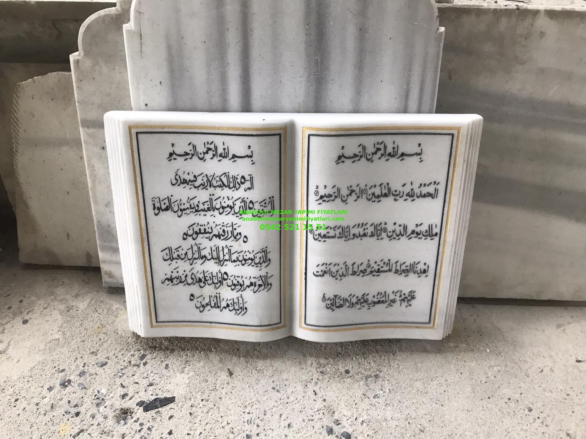 Arapça Yazılı Kitabe Mezar Baş Taşı Modelleri - Görsel 2