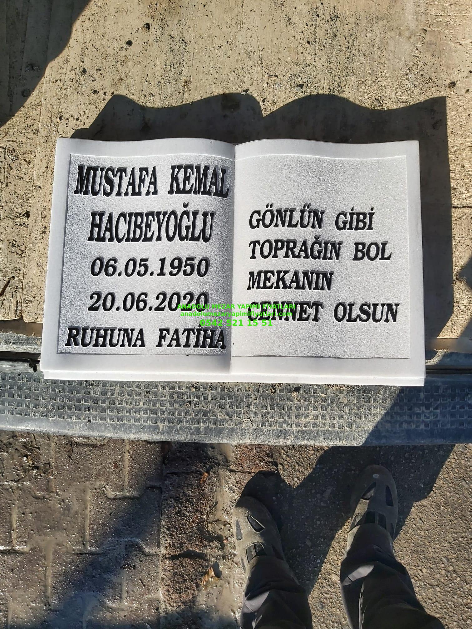 Mermer Kitabe Mezar Baş Taşı Modeli - Görsel 6
