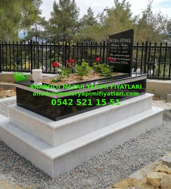 Batman Tek Kişilik Temel Mermer Granit Mezar Model Fiyatı - Görsel 3