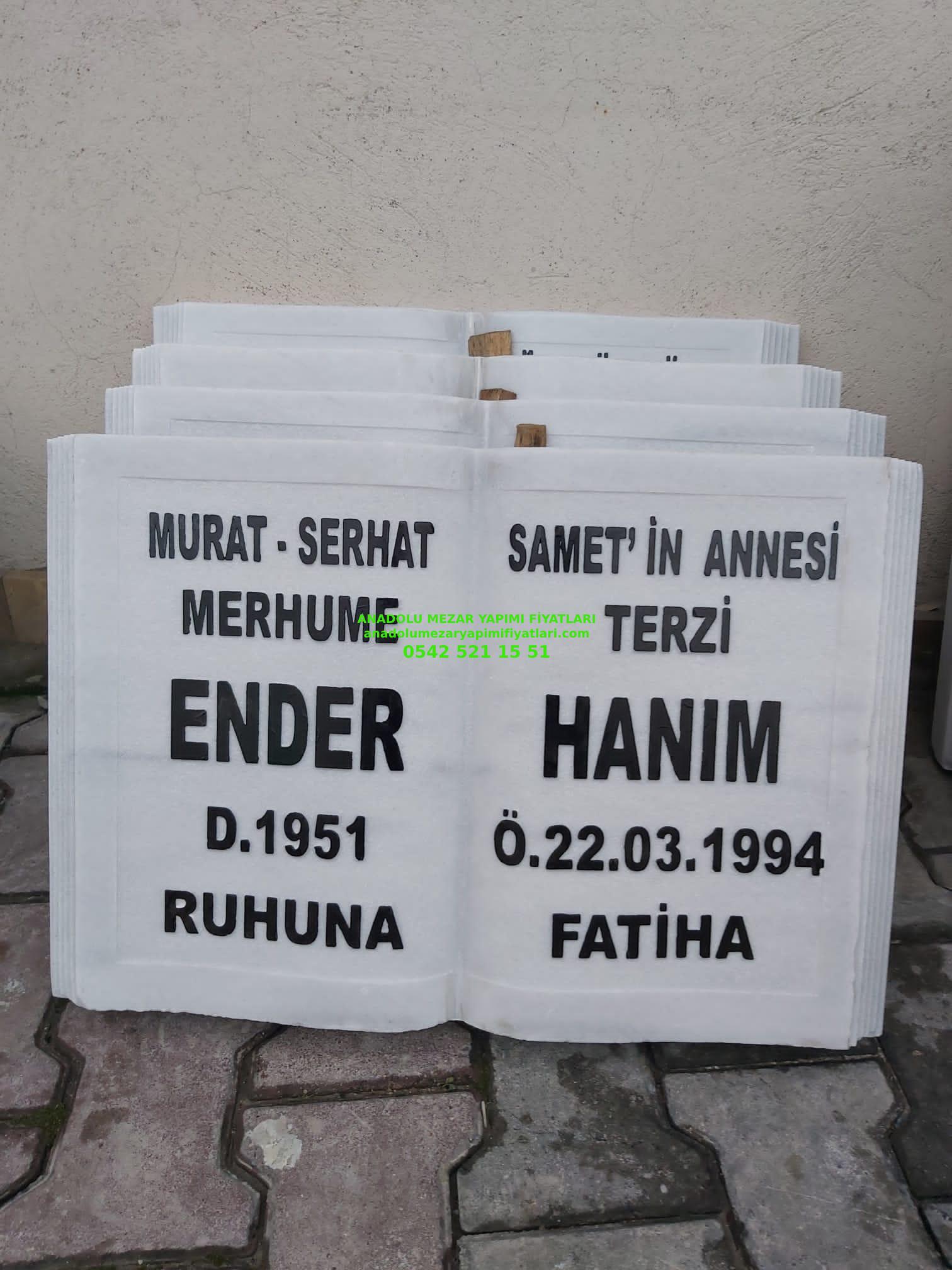 Mermer Kitabe Mezar Baş Taşı Modeli - Görsel 2