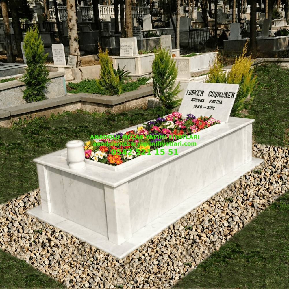 Yalova Tek Kişilik Tek Kat Mermer Mezar Model Fiyatı