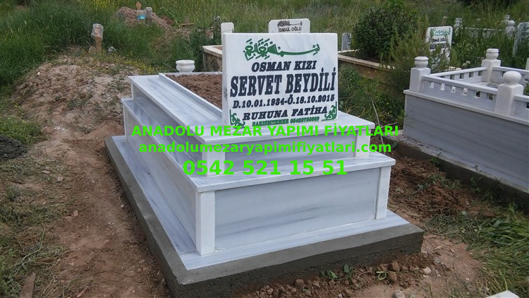 Balıkesir Tek Kişilik Mermer Mezar Modeli - Görsel 2