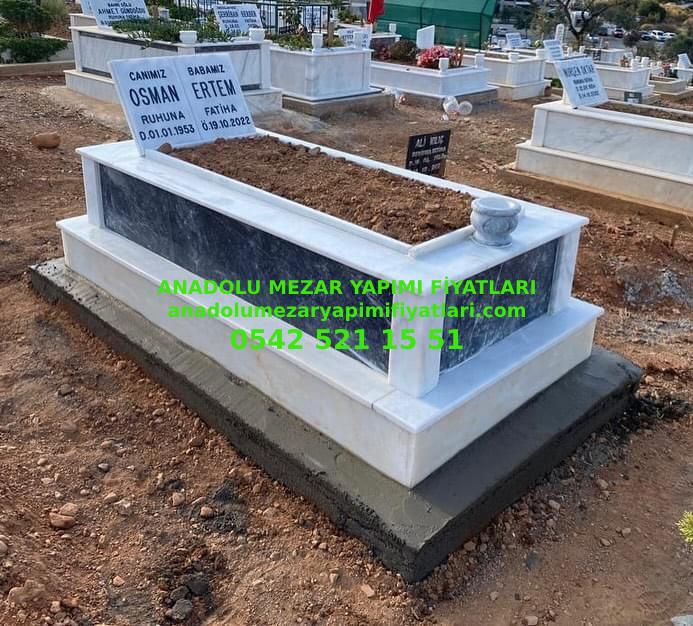 Bursa Tek Kişilik Kitabe Baş Taşılı Uludağ Siyah Mezar - Görsel 2