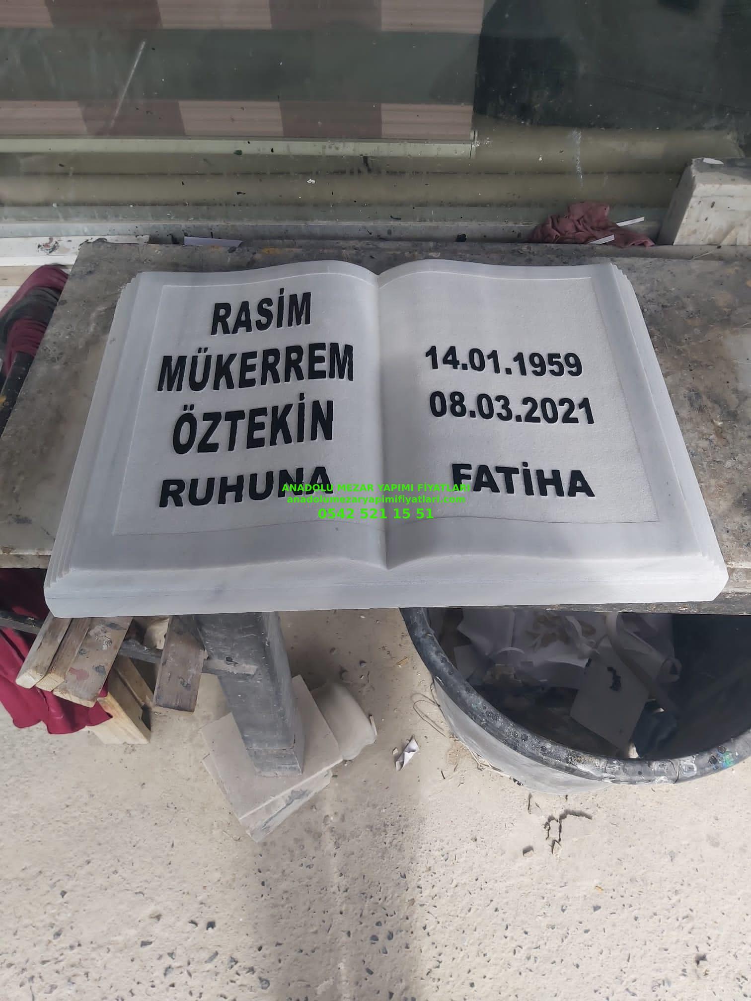 Mermer Kitabe Mezar Baş Taşı Modeli - Görsel 3