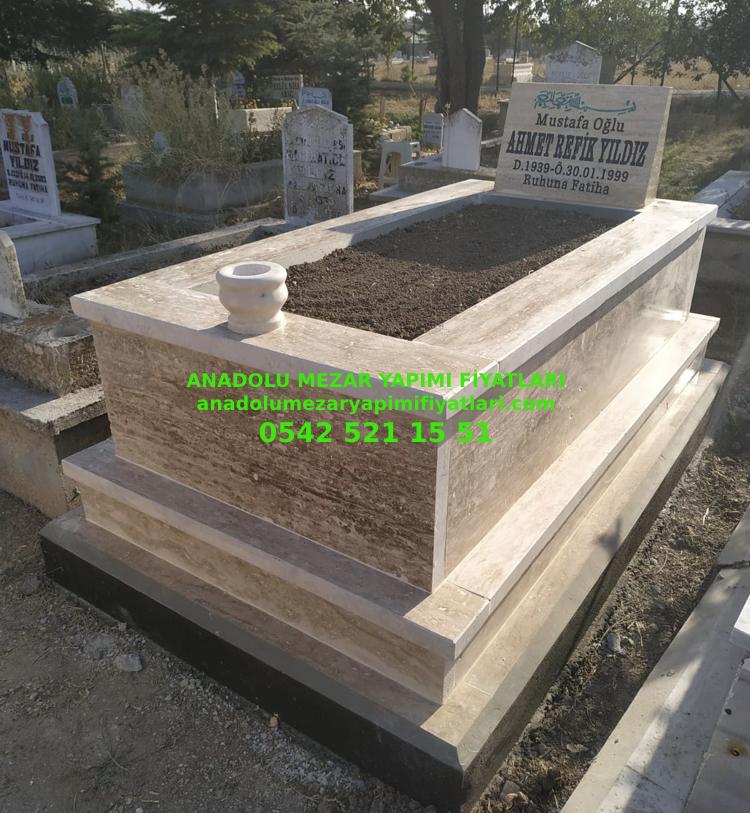 Bursa Tek Kişilik Traverten Mezar