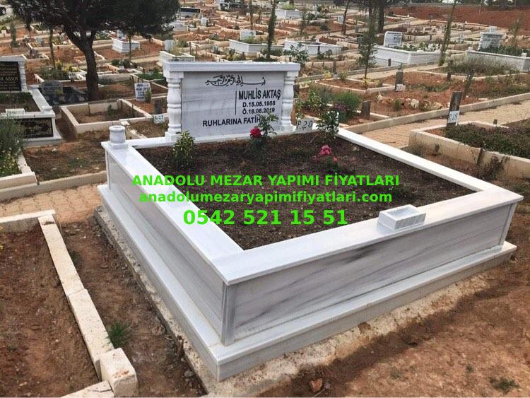 İstanbul İki Kişilik Mermer Sütunlu Mezar - Görsel 3
