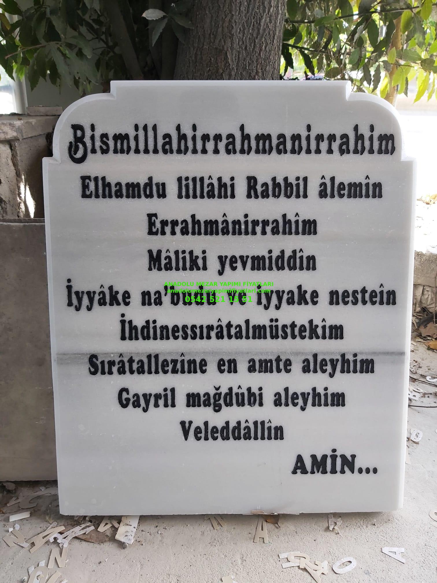 50x60 Mermer Mezar Baş Taşı Modeli - Görsel 2