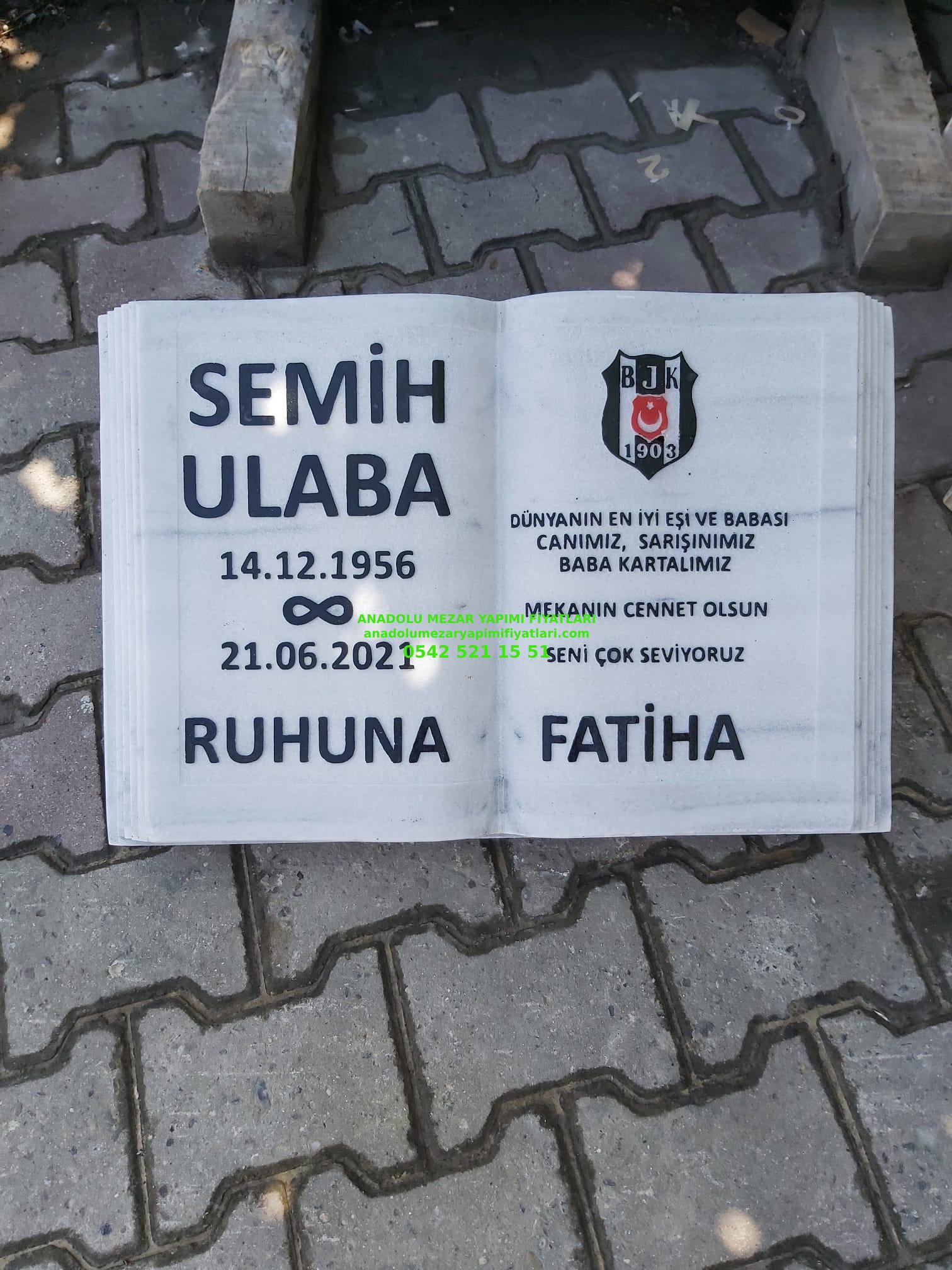 Beşiktaş Logo İşleme Kitabe Mermer Baş Taşı Modelleri