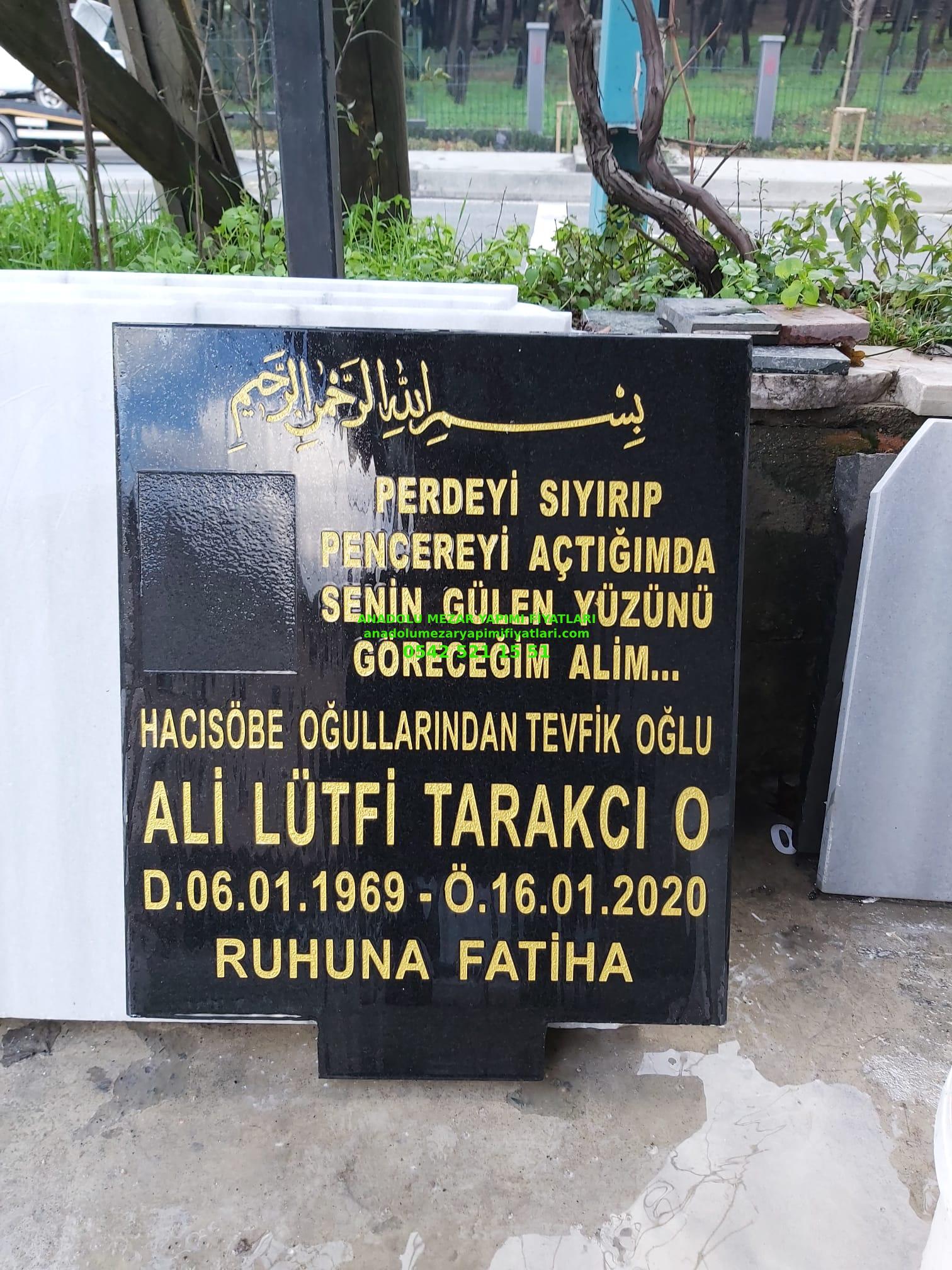 Tek Kişilik 50X60 Granit Mezar Baş Taşı Modelleri - Görsel 4