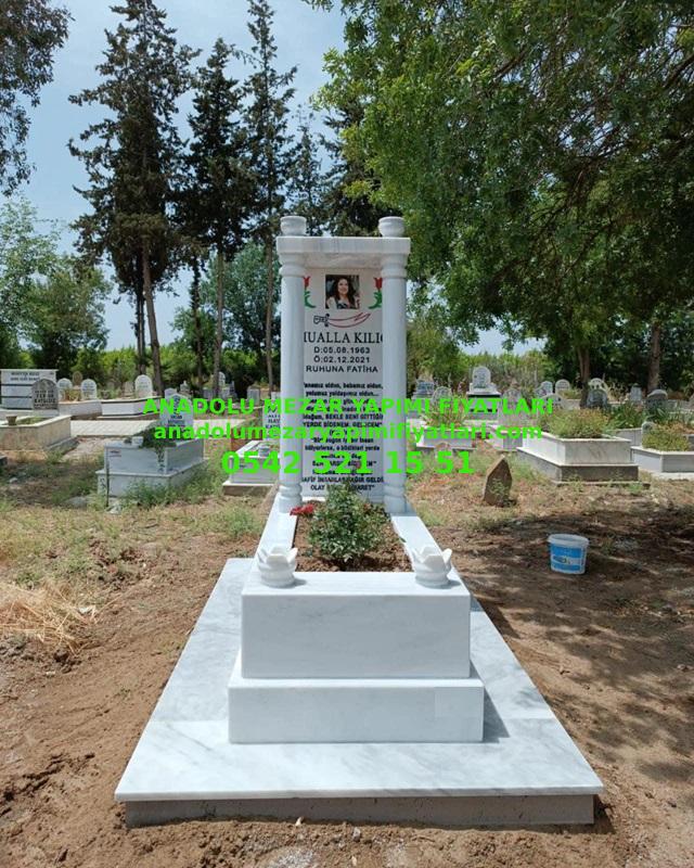 Tasarım Blok Mermer Mezar Modeli - 5