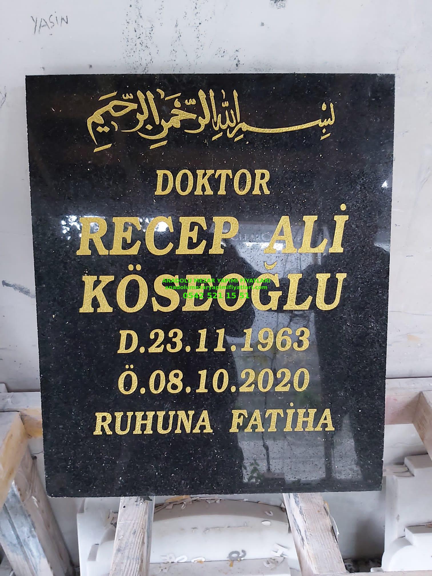Tek Kişilik 50X60 Granit Mezar Baş Taşı Modelleri - Görsel 5