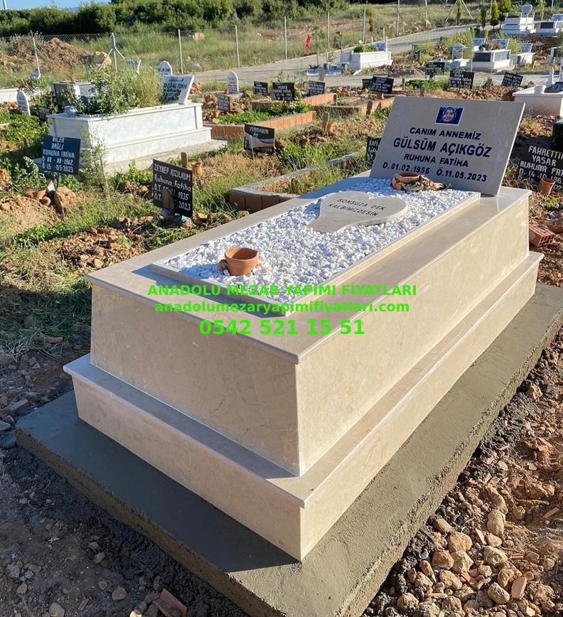 Kilis Tek Kişilik Tamamı Bilecik Bej Konik Mezar