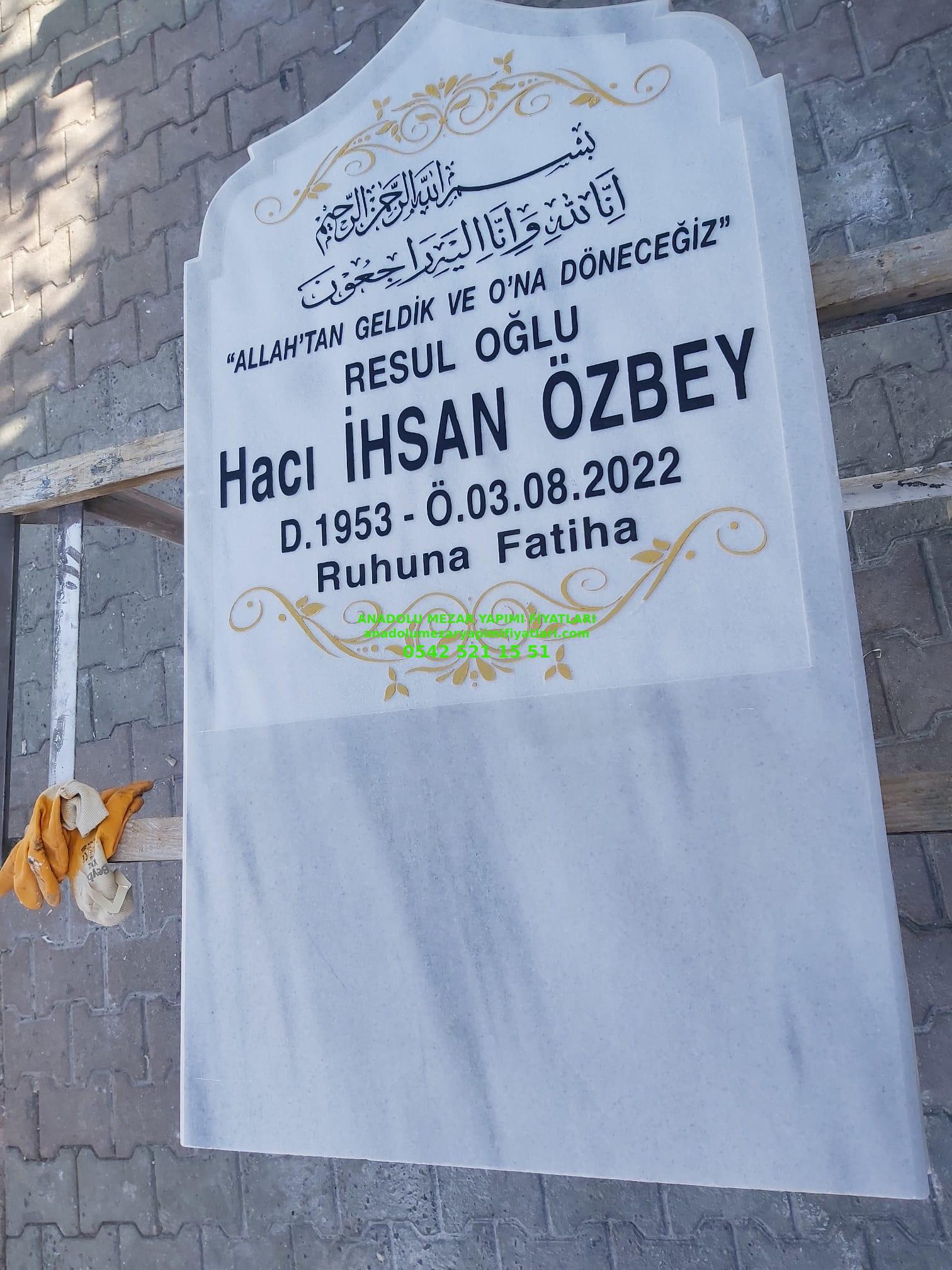 Mermer Mezar Baş Taşı Modeli - 17 - Görsel 2