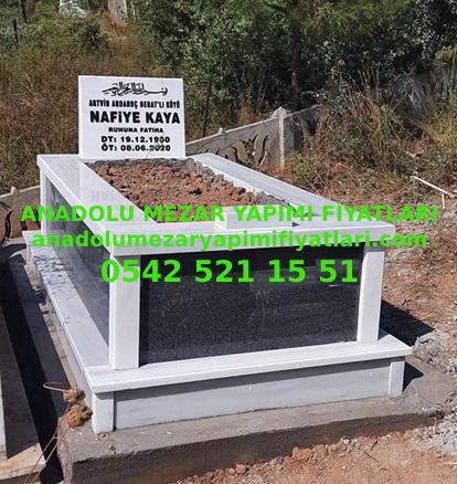 Çanakkale Tek Kişilik Gövde Granit Mermer Mezar Modeli - Görsel 2
