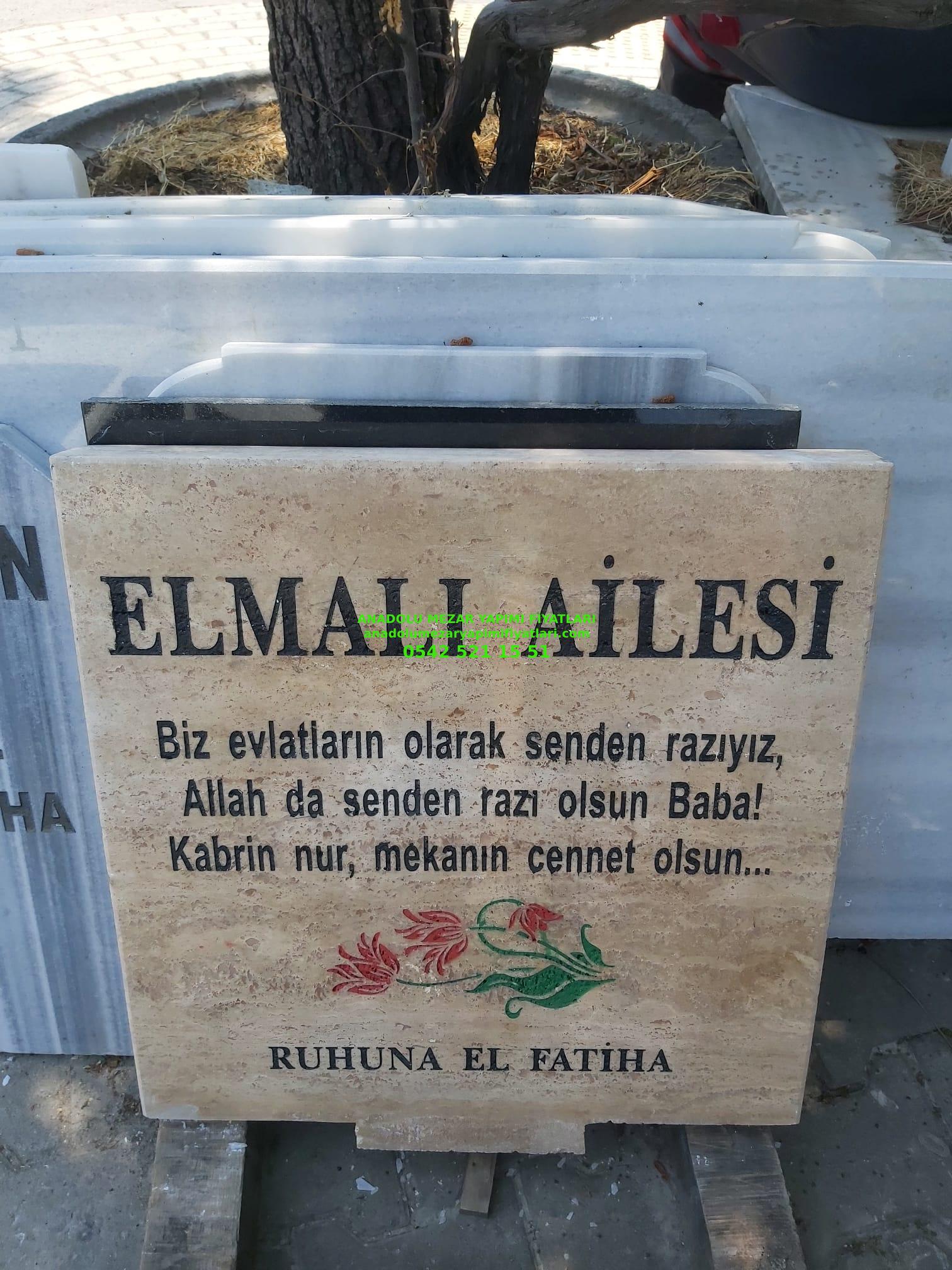 Tek Kişilik Traverten Mezar Taşı Modelleri