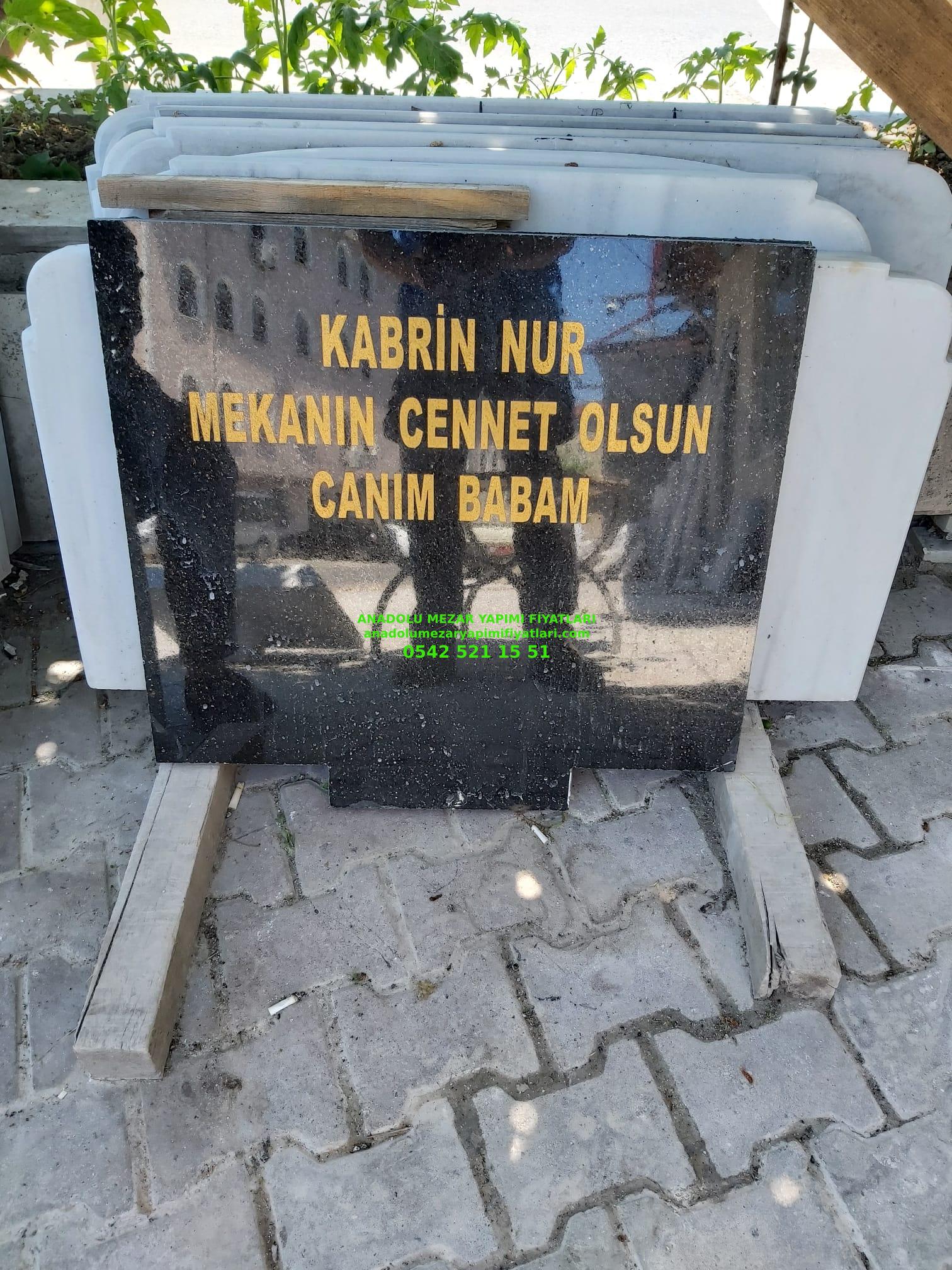 Tek Kişilik 50X60 Granit Mezar Baş Taşı Modelleri - Görsel 9