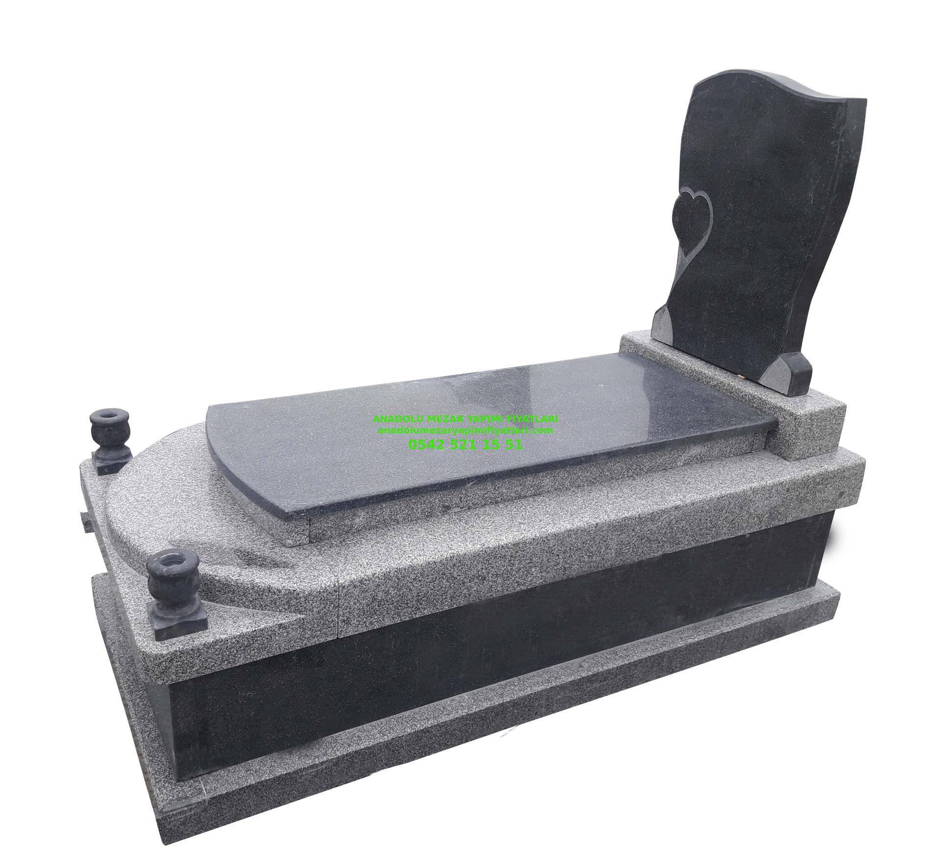 Muş G109 Beta - Nero Gaska Granit Mezar Modeli Mezar Yapım - Görsel 2
