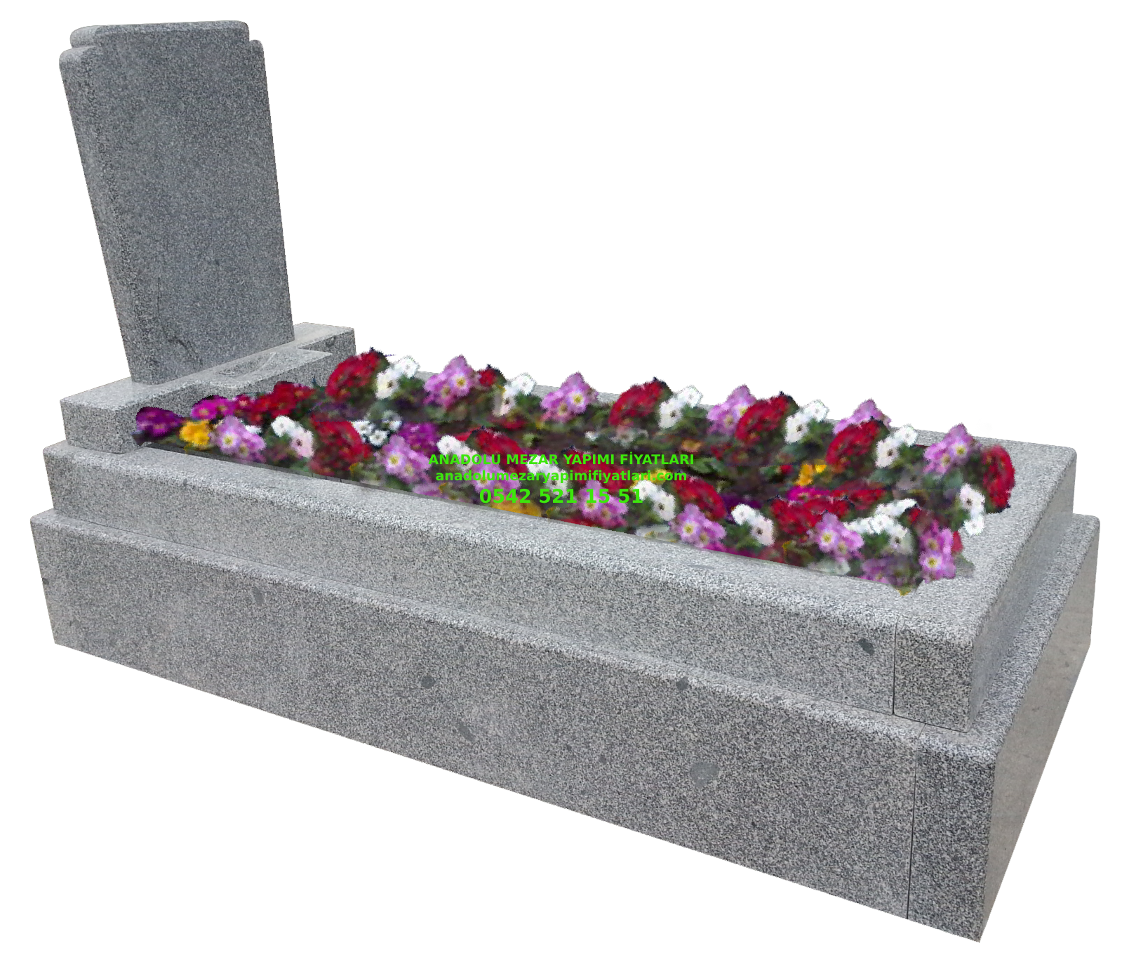 Malatya G39 Beta Blok Granit Mezar Modeli - Görsel 2