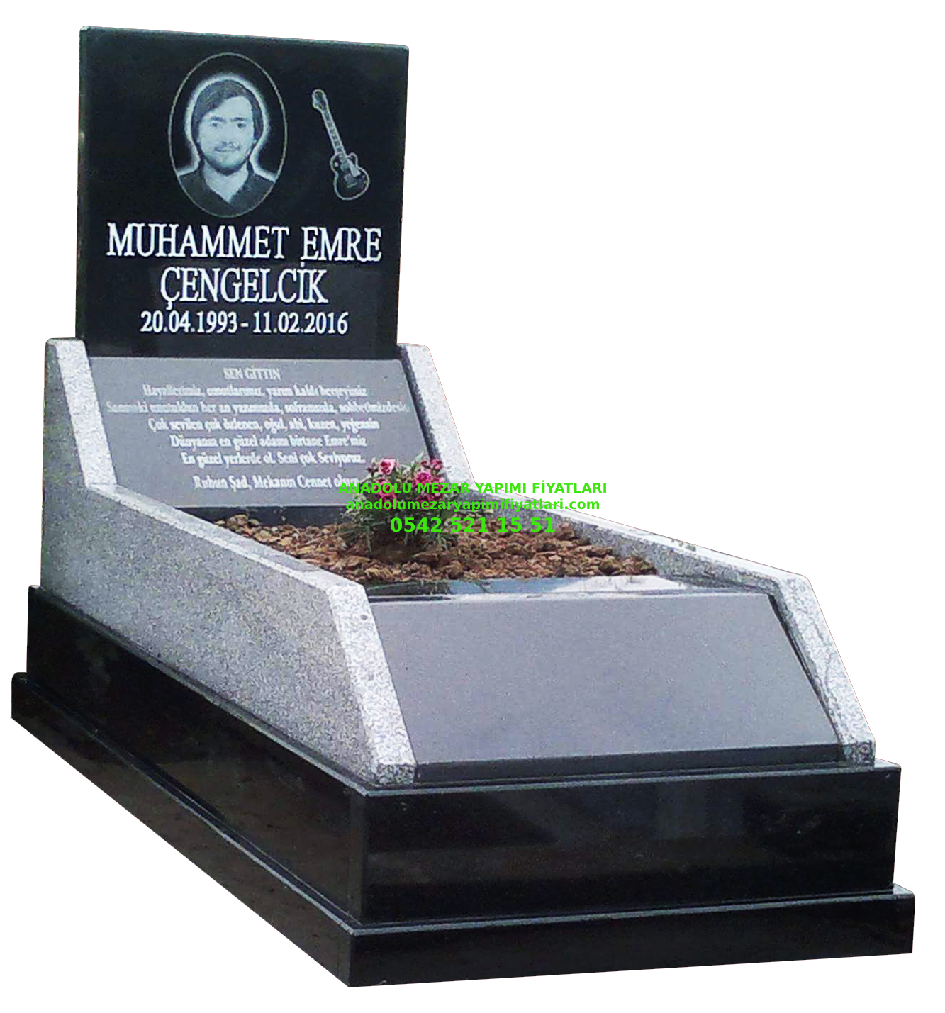 Elazığ G54 Granit Mezar Modeli Fiyatı - Mezar Yapım
