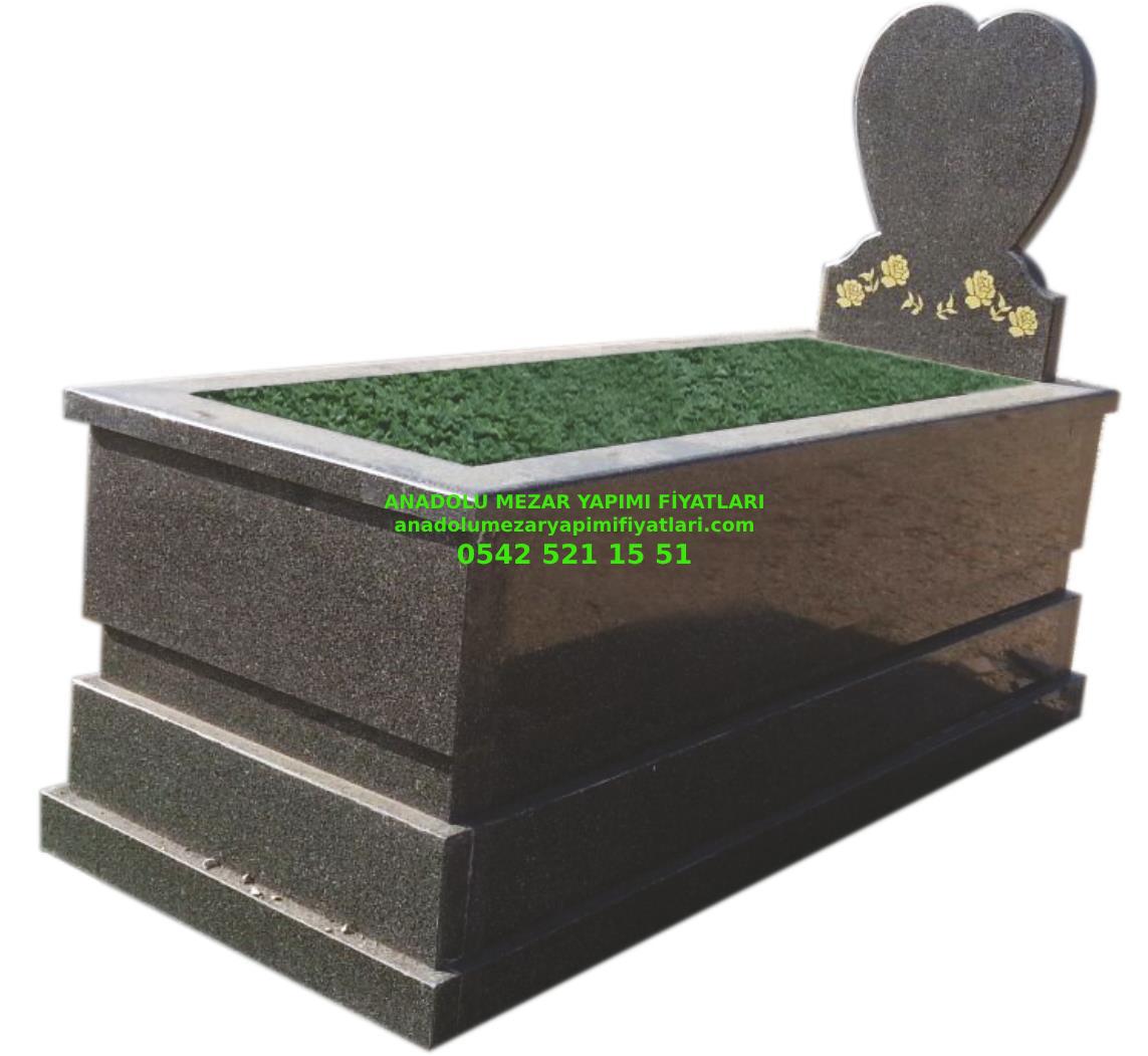 Malatya L16 Nero Gaska Granit Mezar Modeli