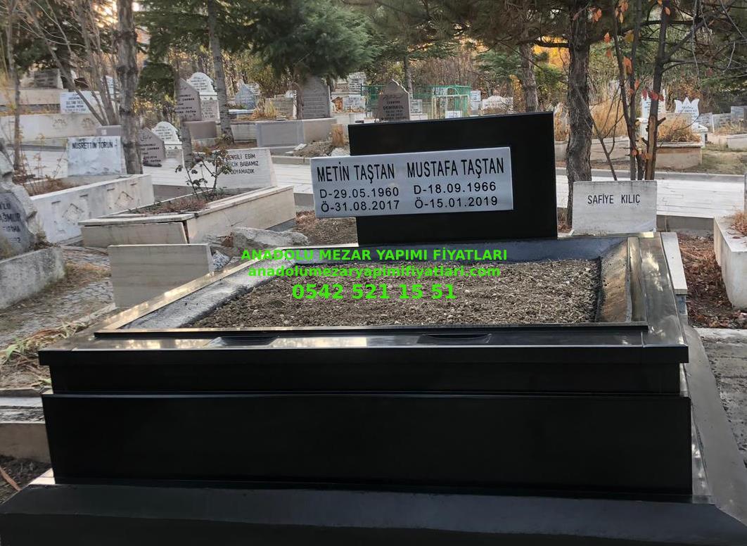 G142 Absolute Black Çift Kişilik Mezar - Bursa Mezar Taşı Fiyatları