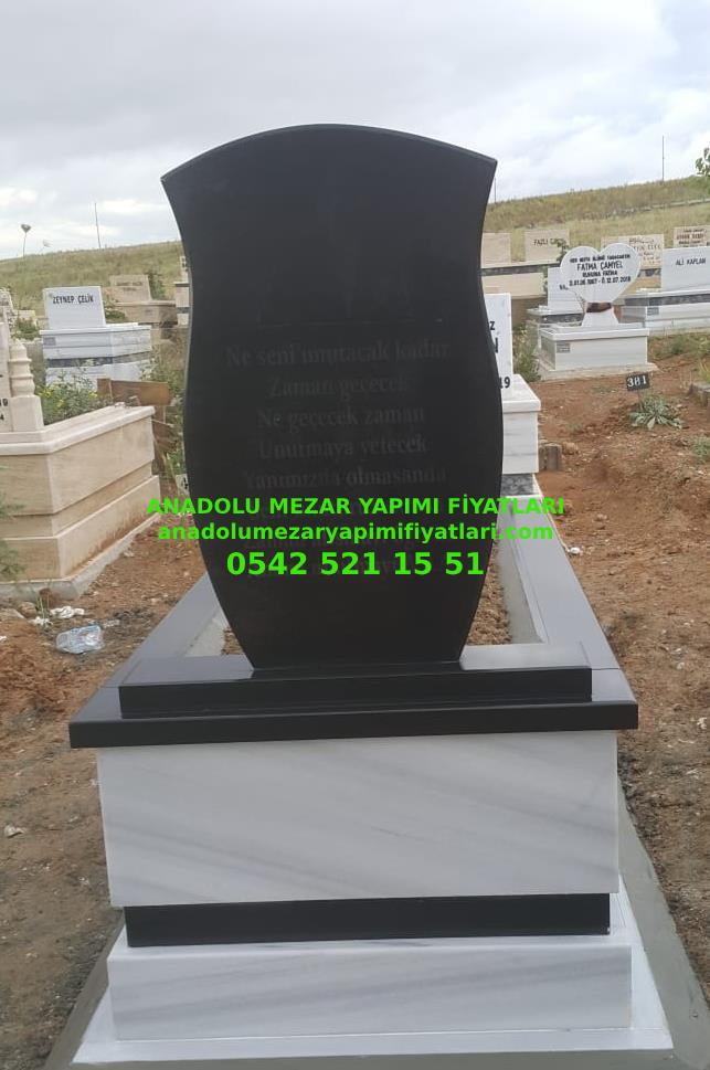 Tunceli G149 Absolute Black Marmara Mezar Modeli, Mezar Fiyatları - Görsel 2