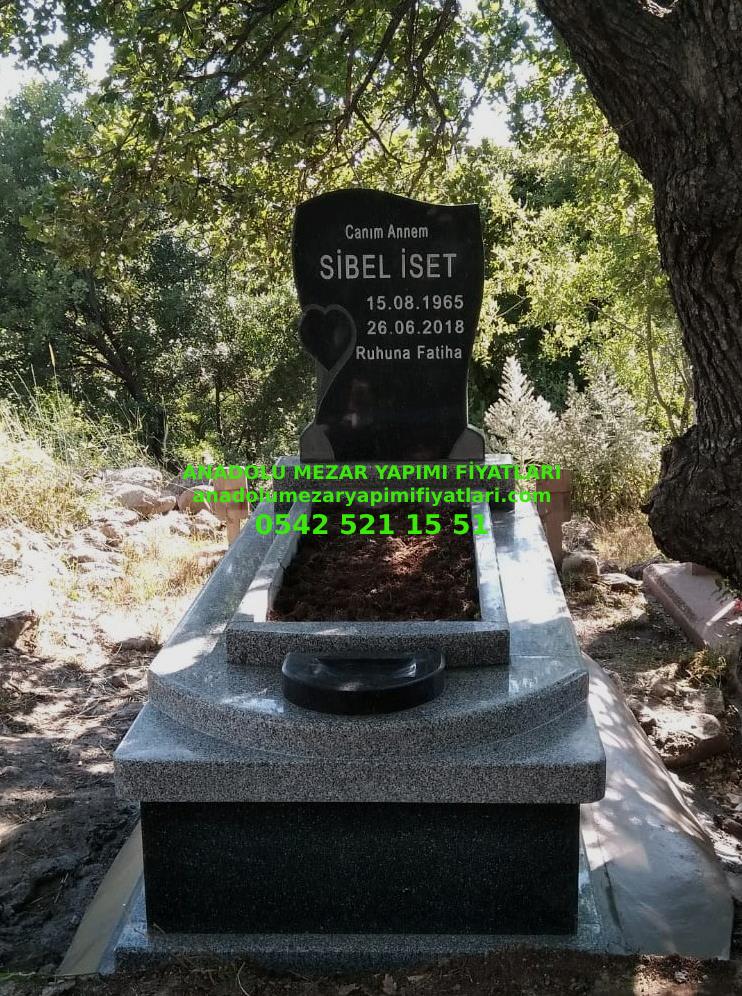 G135 Beta- Nero Gaska Granit Mezar - İstanbul Mezar Taşı Fiyatları - Görsel 5