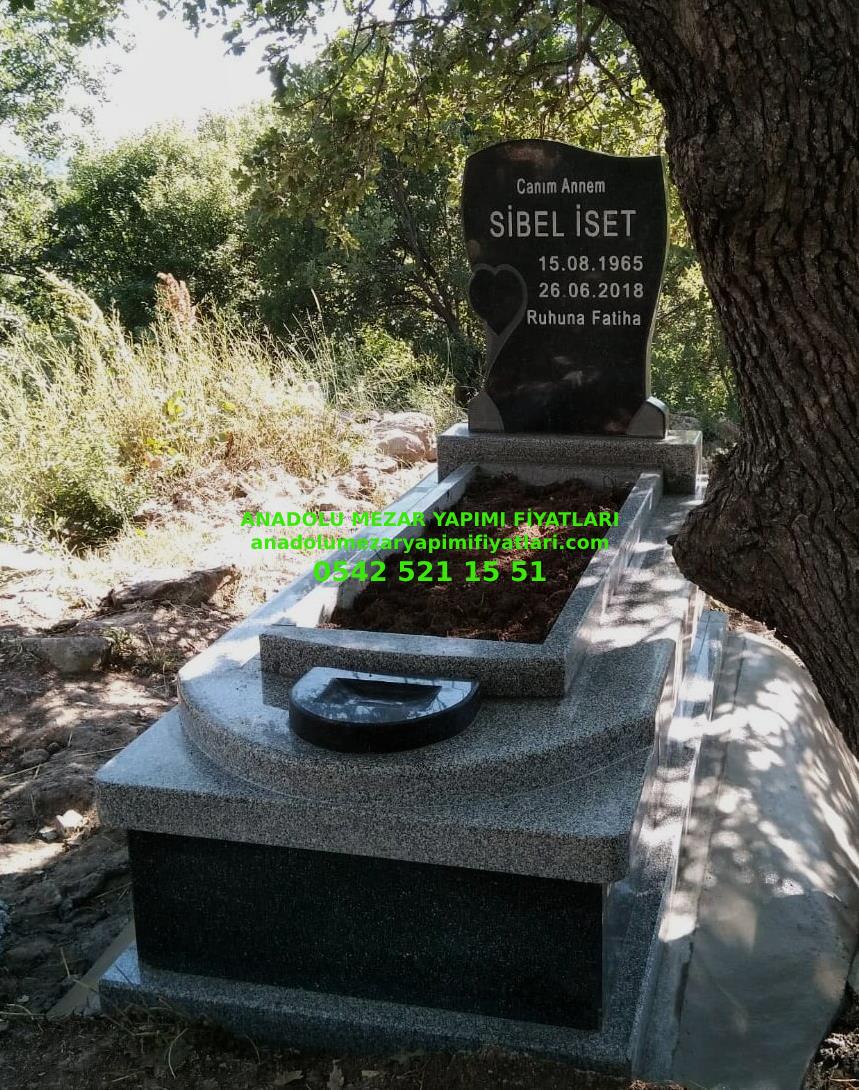 G135 Beta- Nero Gaska Granit Mezar - İstanbul Mezar Taşı Fiyatları - Görsel 4