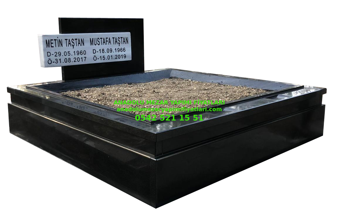 G142 Absolute Black Çift Kişilik Mezar - Bursa Mezar Taşı Fiyatları - Görsel 4