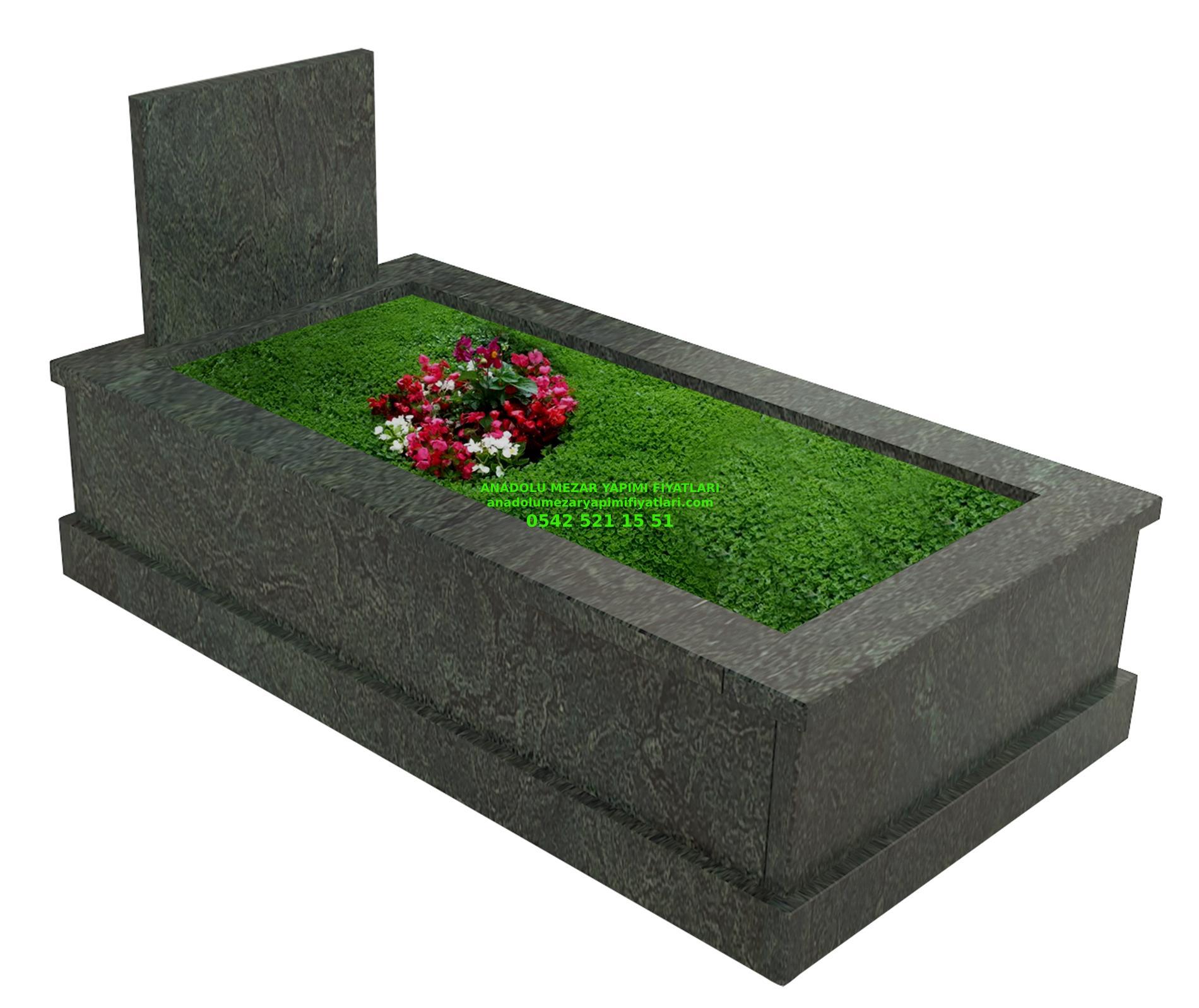 Malatya İ-34 Verde Paradiso Granit Mezar Modeli