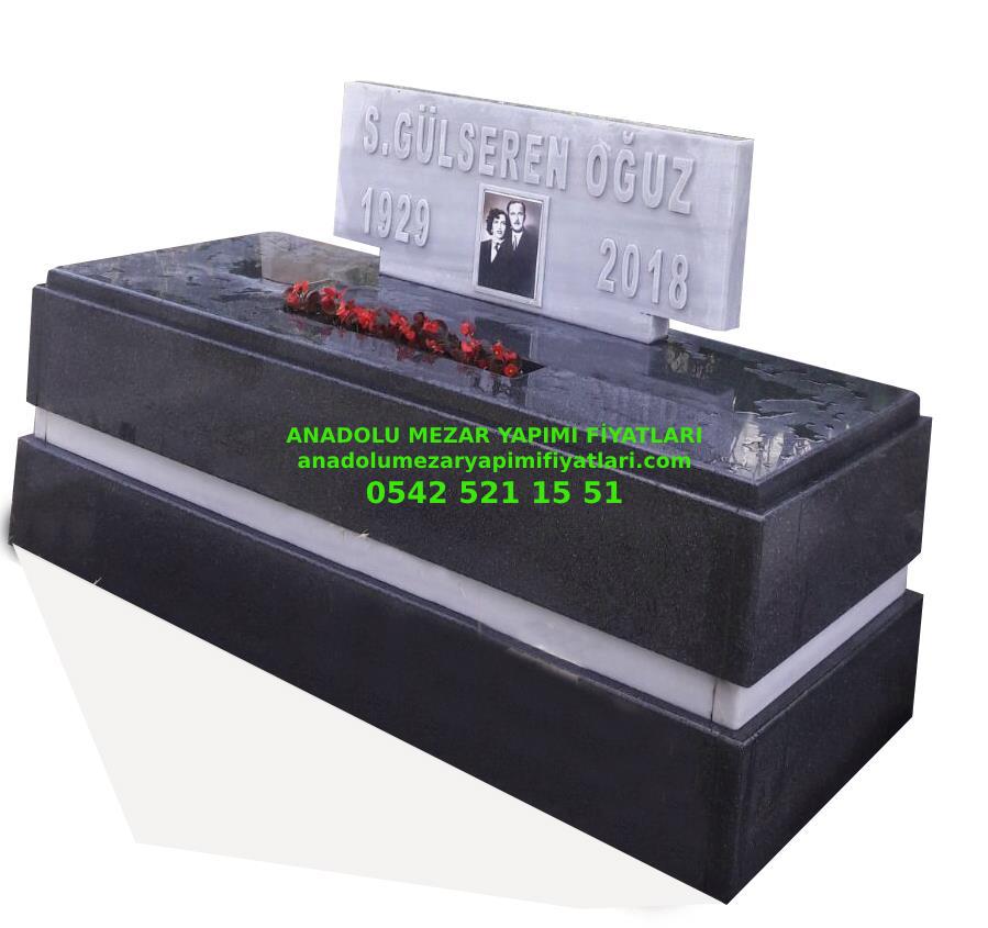 Tunceli G124 Nero Gaska Granit Mezar Modeli