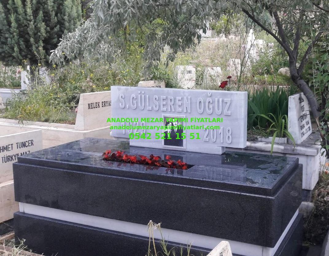 Tunceli G124 Nero Gaska Granit Mezar Modeli - Görsel 2