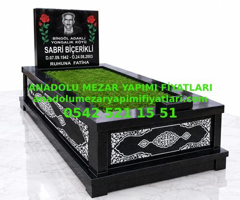Tek Kişilik Lazer Resimli Gövde Granit İşleme Mezar