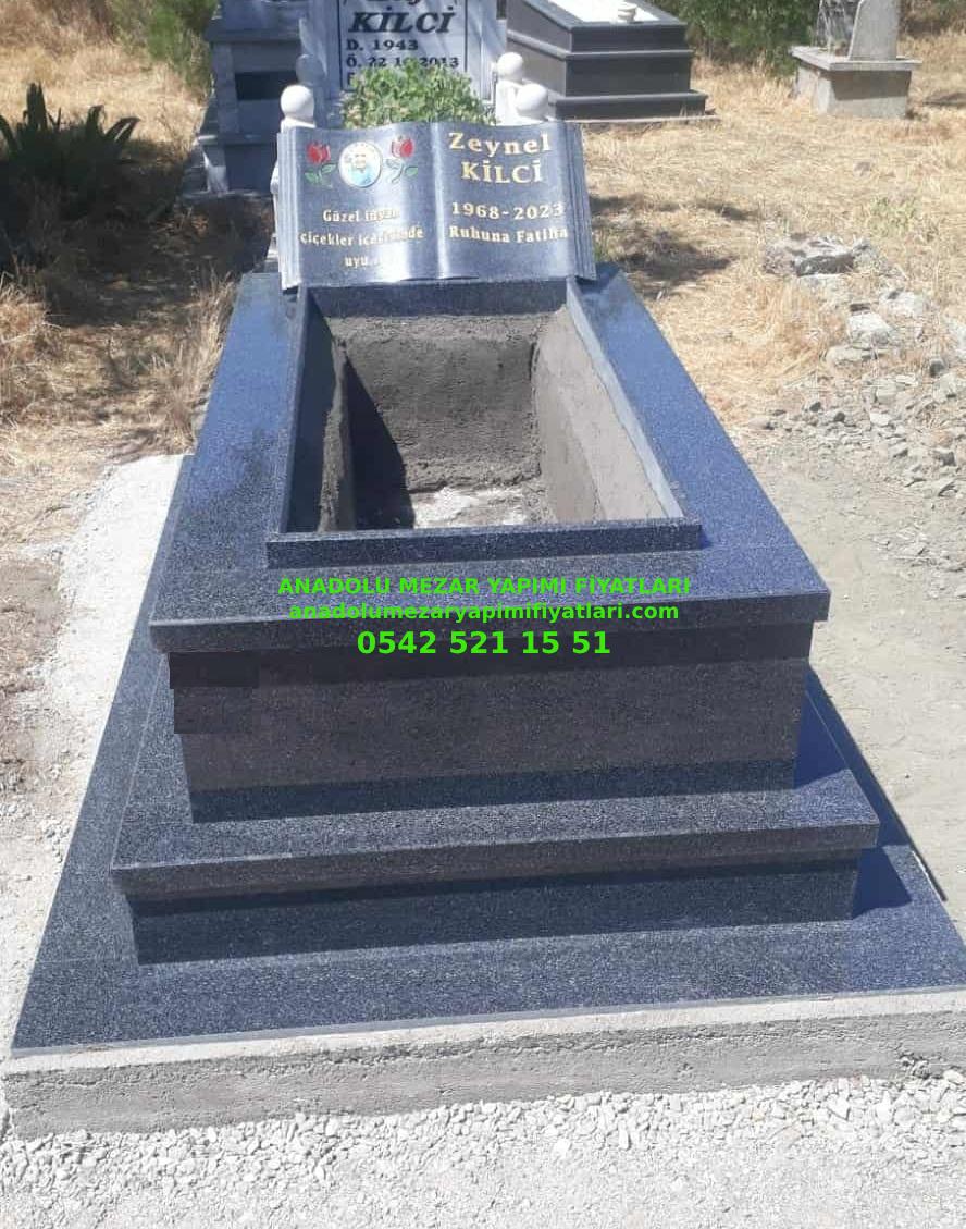 B9 Nero Gaska Kitabe Baştaşı Granit Mezar - Elazığ Mezar Başlık Ücretleri - Görsel 3