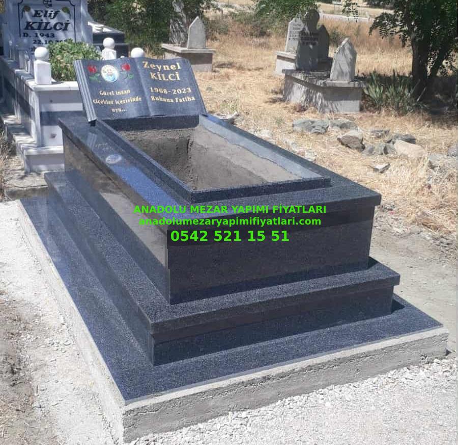 B9 Nero Gaska Kitabe Baştaşı Granit Mezar - Elazığ Mezar Başlık Ücretleri - Görsel 4