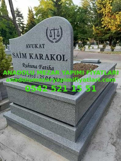 B2 Gri Siyah Granit Mezar - Sinop Mezar Modelleri - Görsel 2