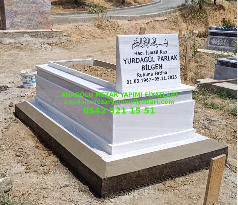 Y6 Tek Kişilik Mermer Mezar - Bursa Mermer Mezar Yapımı - Görsel 3