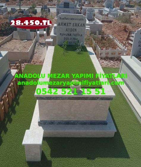 Antalya Tek Kişilik Çift Şeritli Bej Mezar Modeli