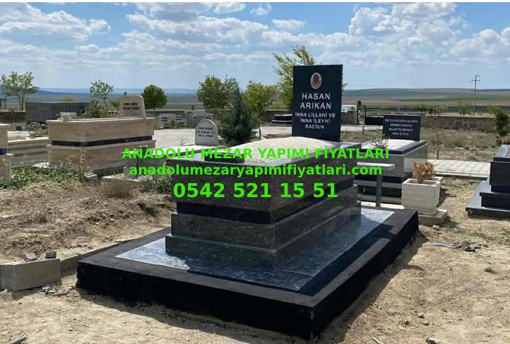 B7 Balaban Yeşil Nero Gaska Siyah Granit Mezar - Bursa Ucuz Mezar Fiyatları - Görsel 2