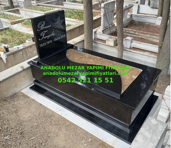 B97 Absolute Black Ara Kapaklı Mezar Modeli - Elazığ Mezar Yapım