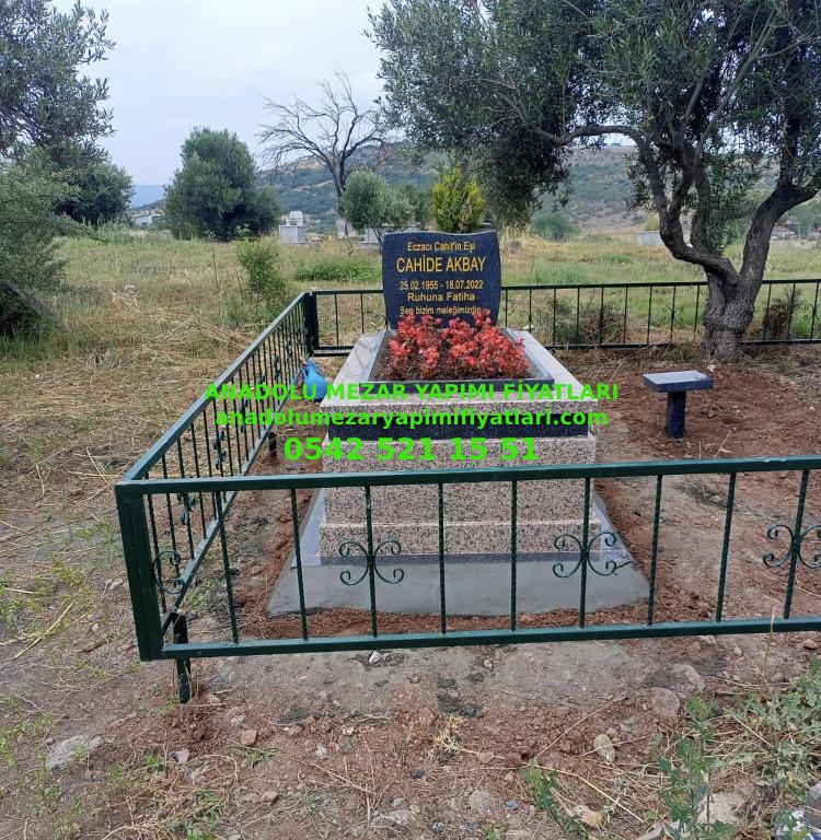 G81 Granit Mezar Modeli - Bursa Tek Kişilik Mezar Modeli - Görsel 3